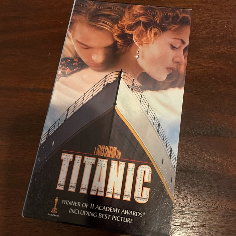 Vintage VHS Titanic film